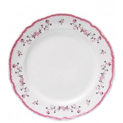 Prato 19,5cm para Sobremesa Florescer  Rosa Cerâmica 